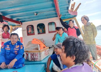 Sat Pol Air Polres Ciamis Giat Patroli di Perairan Pangandaran