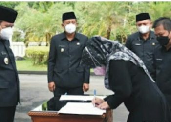 Bupati Pangandaran H.Jeje Wiradinata Melakukan Rotasi Mutasi Dan Pelantikan Dilingkup Pemda