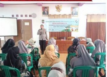 Polsek Cisaga Polres Ciamis Kembali Lakukan Sosialisasi Cegah Covid 19