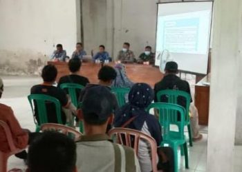 Polsek Pamarican Polres Ciamis Lakukan Monitoring Bimtek Pilkades Serentak 2022