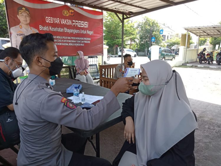 Polres Ciamis Polda Jabar Terus Dukung Percepatan Vaksinasi di Klinik Pratama