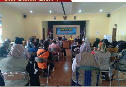 Polsek Cisaga Polres Ciamis Lakukan Monitoring Bimtek KPPS Dan Anggotanya