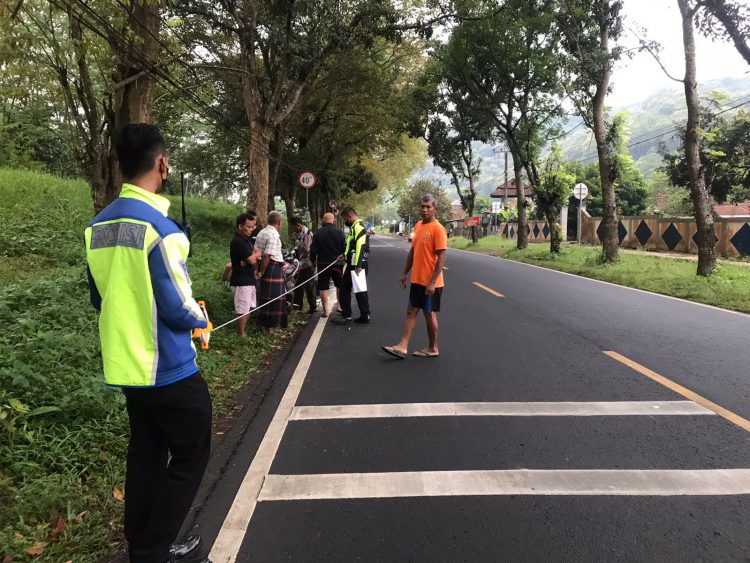 Lakalantas Dijalan Raya Siliwangi Kota Banjar Menewaskan Pengendara Sepeda Motor