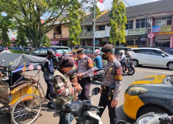 Kepolisian Resor Ciamis Polda Jabar Lakukan Ops Yustisi Terapkan PPKM Level 1