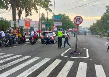 Satlantas Polres Ciamis Polda Jabar Laksanakan Gatur Pagi