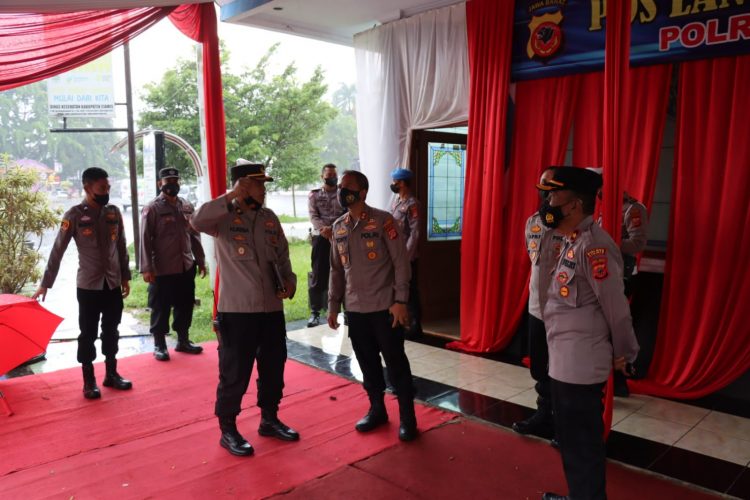 Kapolres Ciamis AKBP Tony Prasetyo Yudhangkoro SH, S.I.K, M.T. Mengecek Siap Pelaksanaan Operasi Ketupat  Lodaya 2022