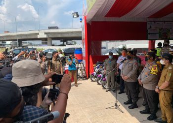 Tinjau Pos Pam, Polri Paparkan Upaya Wujudkan Mudik Aman dan Sehat