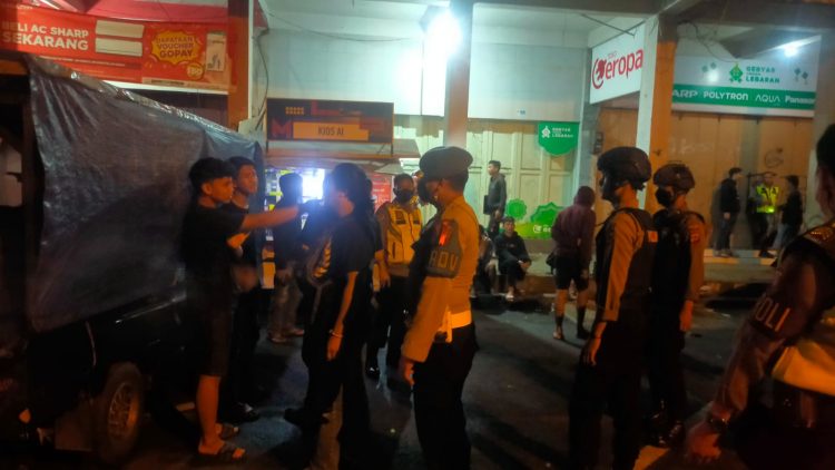Personel Polres Ciamis Polres Jabar Gelar Patroli Pengamanan Antisipasi Rawan Tindakan Geng Motor