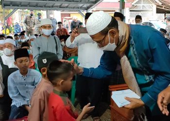 Bupati Ciamis Hadiri Santunan Anak Yatim di Desa Margajaya Sukadana