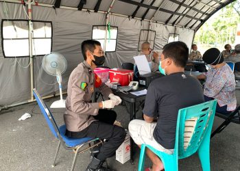 Selama Ops Ketupat Lodaya 2022 Pos Terpadu Alun-Alun Ciamis Sedia Layanan Vaksinasi Bagi Pemudik