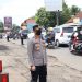 Wakapolres Ciamis Kompol Apri Rahman SE. Tinjau Arus Lalin Kawasan Simpang Tiga Cisaga