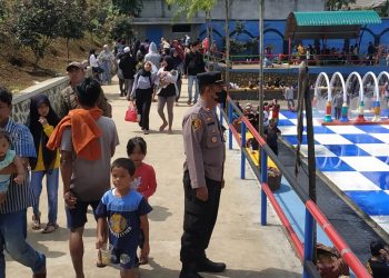 Polsek Cipaku Polres Ciamis Lakukan pengaman di Lokasi Obyek Wisata