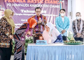Peringati HUT HIMPAUDI ke – 17 , HIMPAUDI Kenalkan Batik Khas Ciamis Sejak Dini