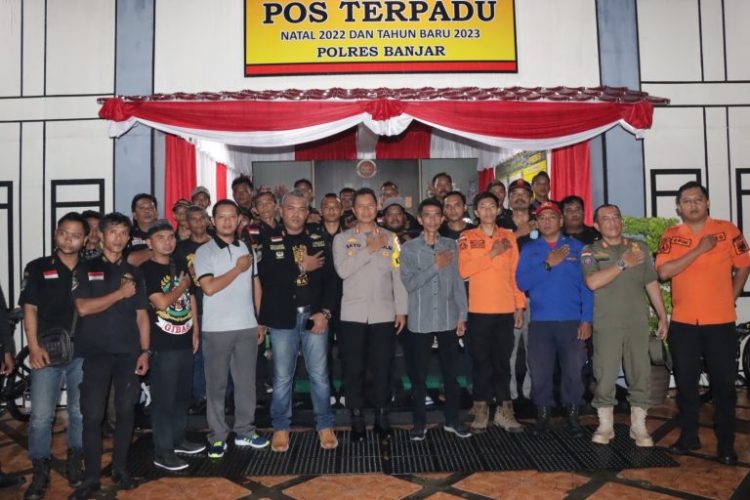 Polres Banjar Polda Jabar Adakan Nongkrong Bareng di Hadiri Wakil Walikota di Pos Terpadu Alun- alun.