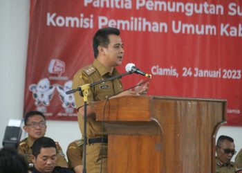 Hadiri Pelantikan PPS, Wabup Ciamis Minta Petugas Pahami Tata Aturan dan Junjung Tinggi Netralitas