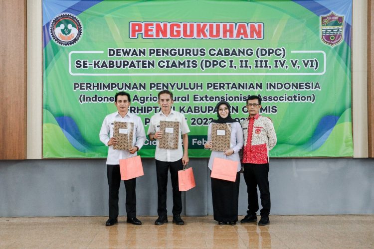 Hadiri Pengukuhan DPC Perhiptani, Wabup Ciamis Sebut Peran Penyuluh Sangat Strategis Sebagai Ujung Tombak Kemajuan Pertanian