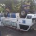 Mobil Ambulans RSU Dadi Keluarga(DK) Bawa Bayi Hantam Mobil Box di Lampu Merah Tonjong Ciamis
