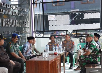 Polres Ciamis Hadiri Pembukaan Progran BSMSS Kodim 0613/Ciamis di Desa Jelat