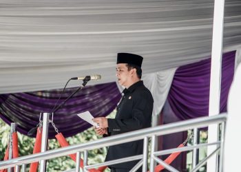 Saat Upacara Bendera, Wabup Ciamis Sebut Peringatan Hari Jadi Merupakan Milik Masyarakat Kabupaten Ciamis