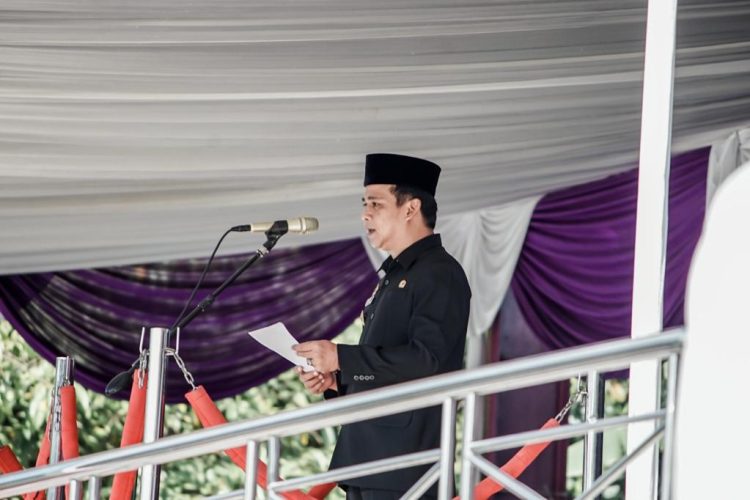 Saat Upacara Bendera, Wabup Ciamis Sebut Peringatan Hari Jadi Merupakan Milik Masyarakat Kabupaten Ciamis