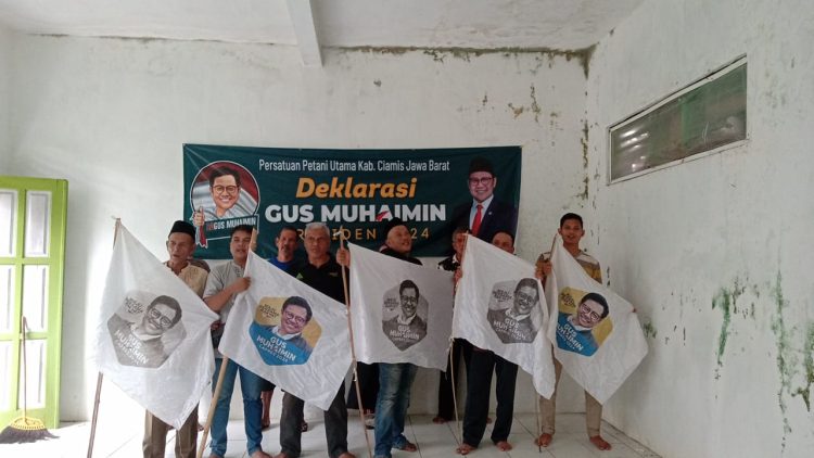 Deklarasi Dukungan untuk Gus Muhaimin Maju sebagai Calon presiden 2024 dari Petani Utama Kabupaten Ciamis.