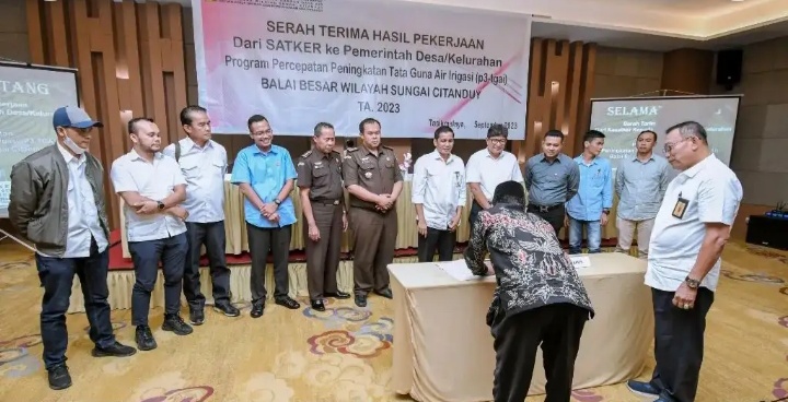 P3TGAI Tahun 2023 Rampung, BBWS Citanduy Serah Terimakan Pekerjaan