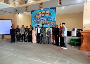 Desa Jajawar Gelar Pelantikan PAW Anggota BPD Periode 2018 – 2026