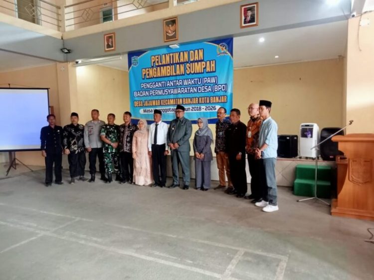 Desa Jajawar Gelar Pelantikan PAW Anggota BPD Periode 2018 – 2026