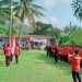 Upacara HUT RI Ke 80 DPC PDI Perjuangan Kota Banjar Digelar Khusus di Kelurahan Pataruman.