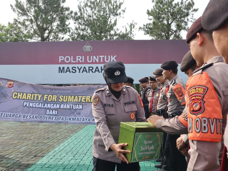 Polres Tasikmalaya Kota Galang Bantuan Bencana untuk Sumatra