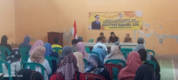 Anggota DPRD Kabupaten Ciamis Dzulfykar Maulana Gelar Reses di Desa Puloerang