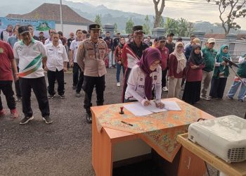 Apel Siaga Korve Serentak, Kecamatan Cihaurbeuti Tegaskan Komitmen Ciamis Bersih