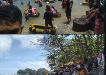 Obwis Sindangkerta Tasikmalaya Siap “Bersaing”!! Ribuan Wisatawan Serbu Pantai, Fasilitas Aman dan Nyaman.