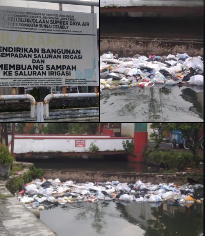“Miris..!! Sampah Menumpuk Sumbat Saluran Air Kini Warga Sentil Keras Pemkot Tasikmalaya “Mana Aksi Nyata ‘ nya ??