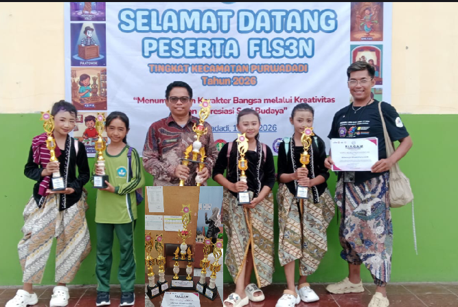 SDN 2 Karangpaningal Borong Prestasi di FLS3N 2026, Raih Juara Umum dan Piala Adiwangsa Bhakti Purwadadi