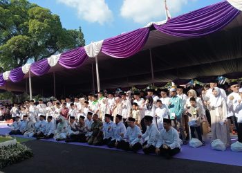 Guyub Muharram Mi’asih Yatim Ciamis Barokah, 2.650 Anak Yatim Terima Santunan dan Doa Bersama Sambut 1 Muharram 1448 H