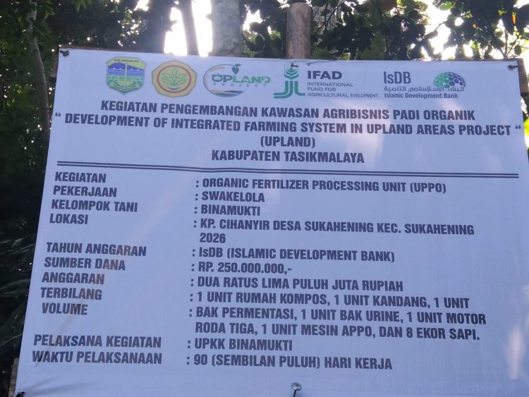 UPLAND IsDB Bangun UPPO di Tasikmalaya, Dorong Pengembangan Agribisnis Padi Organik dan Kesejahteraan Petani