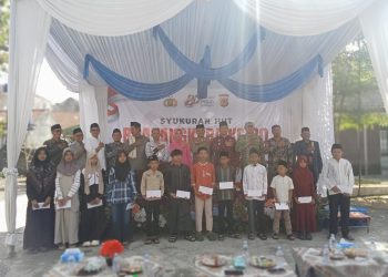 Polsek Karangnunggal Santuni 311 Anak Yatim Piatu dalam Peringatan HUT Bhayangkara ke-80