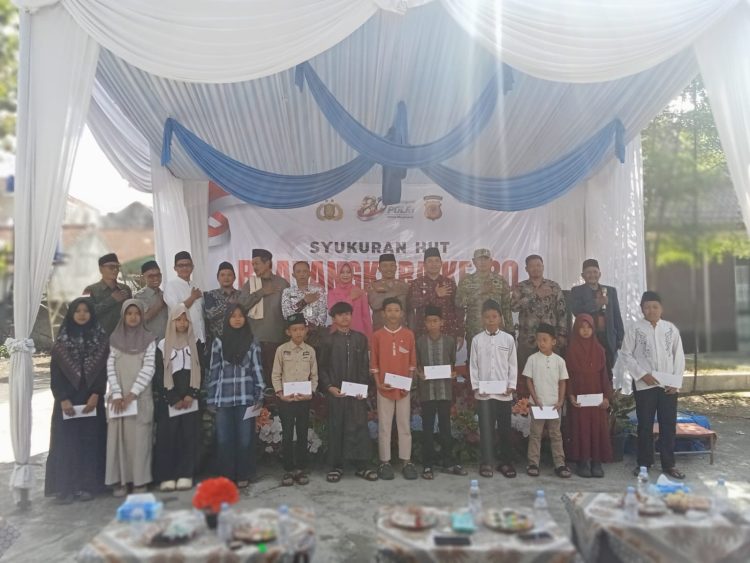 Polsek Karangnunggal Santuni 311 Anak Yatim Piatu dalam Peringatan HUT Bhayangkara ke-80