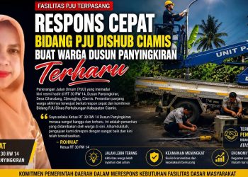 Respons Cepat Bidang PJU Dishub Ciamis Buat Warga Dusun Panyingkiran Terharu