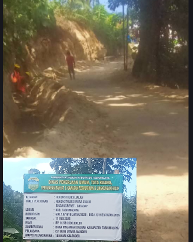 Penantian Puluhan Tahun Berakhir, Rekonstruksi Jalan Sindangreret–Cidadap di Tasikmalaya Resmi Dimulai