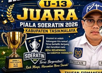 Hegarwangi FC U-13 Juara Piala Soeratin Kabupaten Tasikmalaya 2026, Siap Bidik Lolos ke Tingkat Provinsi